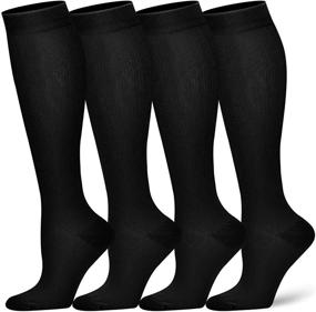 img 4 attached to Top-rated Compression Socks: Enhancing Athletic Performance, Improving Circulation, and Facilitating Recovery for Both Women and Men