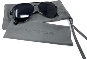 img 3 attached to 🕶️ Ultimate Wedding Ring Bearer Security Sunglasses (Aviator) - Youth Size - with Cleaning Cloth & Pouch: Make it Stylish and Safe!