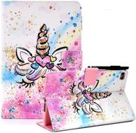 🦄 kerom ipad 9.7 inch case - ipad 6th/5th generation & ipad air 2, air - pu leather folio stand case with auto wake sleep - cute unicorn design logo