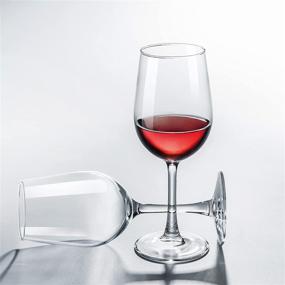 img 3 attached to 🍷 PARACITY Wine Glasses: Premium Crystal Clear Glass, Elegant Long Stem for Red and White Wine - 10 OZ (Set of 2)