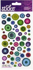 img 1 attached to 🎨 Sticko 52-00022 Color Bubbles: Vibrant Multicolor Stickers for Creative Projects