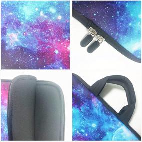 img 2 attached to 🌌 Multi-size Laptop Carrying Bag: 11-12.5 Inch Chromebook Case, Notebook Cover, Ultrabook Sleeve - Galaxy Design