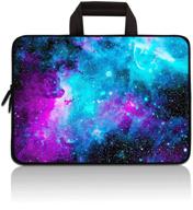 🌌 multi-size laptop carrying bag: 11-12.5 inch chromebook case, notebook cover, ultrabook sleeve - galaxy design logo