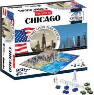 🏙️ chicago skyline puzzle by 4d cityscape logo