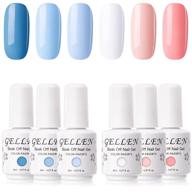 gellen polish peach colors manicure logo