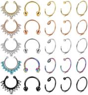 subiceto stainless septum non pierced jewelry logo