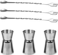 🍹 sourceton jiggers stainless steel cocktail garnish logo