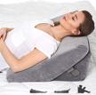 bed wedge pillow sleeping adjustable bedding logo