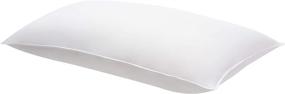 img 1 attached to 🛏️ Medium Density King Size 2-Pack Down Alternative Bed Pillows from Amazon Basics