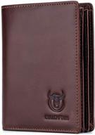 👜 genuine leather wallet with ample compartments: bullcaptain men's accessories logo