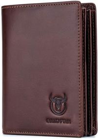 img 4 attached to 👜 Genuine Leather Wallet with Ample Compartments: BULLCAPTAIN Men's Accessories