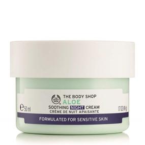 img 3 attached to 🌿 The Body Shop Aloe Soothing Night Cream: Hydrating & Calming Skincare Solution, 1.7 Fl Oz