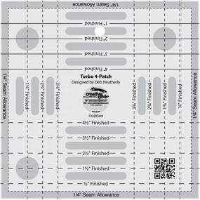 img 2 attached to Creative Grids 4 Patch Quilting Template