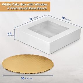 img 2 attached to 🍰 Bakery Window Boxes Circles 10X10X2 5: A Perfect Showcase for Your Baked Delights!