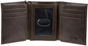 img 1 attached to Stylish and Durable: Dickies Trifold Wallet Brown Chain for a Timeless Look