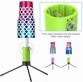 img 2 attached to 🔧 Tumbler Cup Drying Rack Stand, Tumbler Turner Holder, Epoxy Resin Tumbler Drying Racks, DIY Cup Glitter Organizer, Tumbler Crafts Spinner Kits (Set of 4)