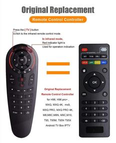 img 1 attached to 📱 G30 Wireless Remote Control with 2.4G Connectivity | Air Mouse Voice Control for Google Assistant, Android TV Box | IR Learning Sensing
