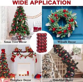 img 2 attached to Christmas Ornaments Decorations Shatterproof Assorted