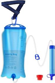 img 4 attached to 🚰 SimPure Gravity Water Filter: Portable Purifier with 3L Gravity Bag - Camping, Hiking, Emergency Gear