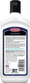 img 3 attached to ✨ Weiman Silver Cleaner and Polish - 8oz with Cloth - Ammonia-Free Solution for Jewelry & Metals - Restore Shine to Sterling Silver, Antique Silver, Gold, Brass, Copper, Aluminum