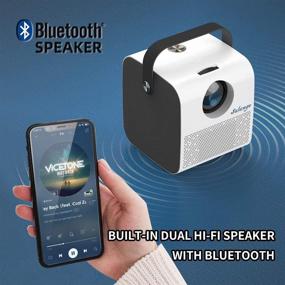 img 3 attached to 🎥 Оптимизированный наружный кинопроектор Bluetooth-динамик с переносным проектором