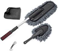 🚗 gray shiyue car duster & mop kit – extendable handle for car, bike, rv, boats, home – exterior & interior cleaning logo