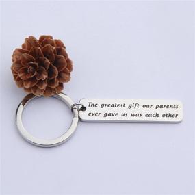 img 1 attached to 🎁 BNQL Sister Gift - The Best Gift: Our Parents Unite Us Bracelet - Sibling Jewelry for Brother or Sister - Family Jewelry