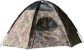 img 4 attached to 🏕️ Texsport 01113 Hide-A-Way Camouflage Hexagon Dome Tent: Incredibly Spacious and discreet