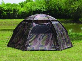 img 3 attached to 🏕️ Texsport 01113 Hide-A-Way Camouflage Hexagon Dome Tent: Incredibly Spacious and discreet