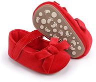 bebarfer bowknot toddler princess christmas girls' shoes logo