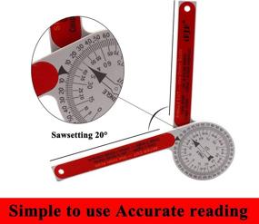 img 1 attached to 📏 Essential Protractor for Carpenters, Plumbers, and DIY Enthusiasts