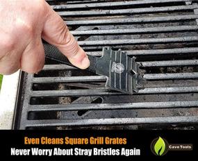 img 2 attached to Cave Tools Bristle-Free Metal Grill & Griddle Scraper with Bottle Opener - BBQ Grill Accessories with Stainless Steel Build