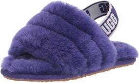 img 4 attached to 👧 Уютный комфорт для детей - тапочки UGG Fluff Yeah Slide