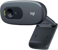logitech c270 hd webcam, 720p hd, wide-screen video calling, light correction, noise-reducing mic, skype, facetime, hangouts, webex, pc/mac/laptop/macbook/tablet - black logo