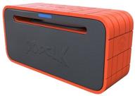 🔊 popclik airypower bluetooth speaker: massive bass, 100ft range, 10 hours playtime - orange & gray logo