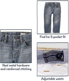 img 1 attached to 👖 Tumbled Medium Toddler Classic Jeans - Boys' Clothing Jeans