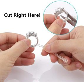 img 2 attached to 💍 Invisible Ring Size Adjuster - 12 PCS Ring Adjuster Sizer Set to Fit Any Loose Rings - Ring Guard Spacer for Perfect Fit (WRAP-ON)