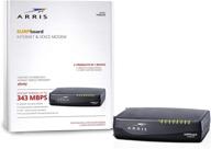 💨 arris surfboard tm822r - docsis 8x4 cable modem/telephone certified for xfinity | download speed: up to 343 mbps logo