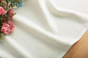 img 2 attached to 🏞️ Letjolt White Table Runner – Elegant Rustic Décor for All Occasions