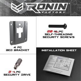 img 1 attached to 🔒 Повышение безопасности груза: кронштейны для фиксации от Ronin Factory для Ford F150 F250 F350 и Raptor (2015-настоящее время)