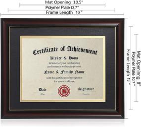 img 1 attached to ELSKER HOME 8 5×11 Certificate Frame Home Decor