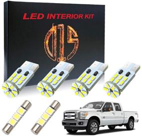 img 4 attached to 🚘 D15 Lighting LED Interior Light Kit for Ford F250 F350 - Enhance Your Vehicle's Illumination with 6000K White Map Dome Visor Cargo License Plate Bulbs (16 Pieces)