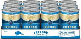 img 4 attached to 🐾 Blue Buffalo Freedom Grain-Free Adult Wet Dog Food, 12.5 oz - Pack of 12 Cans