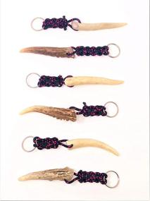 img 2 attached to Deer Antler Paracord Keychain Black