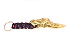 img 3 attached to Deer Antler Paracord Keychain Black