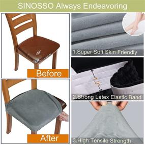 img 2 attached to SINOSSO Anti Dust Upholstered Slipcovers Rear Covered