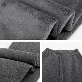 img 1 attached to 🤎 KEREDA Girls Winter Warm Pants: Soft Fleece Lined Leggings for Girls, Black, 1-7 Years - Cozy Girls' Clothing Essential!