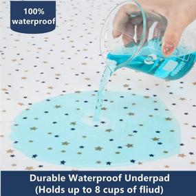 img 3 attached to Premium Baby Waterproof Bed Pad - Washable Wetting Pads for Toddler & Baby Crib - Reusable Underpads for Potty Training - Waterproof Mattress Pad for Kids, Adults, & Pets