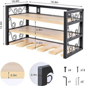 img 2 attached to 🛠️ Power Tool Organizer Wall Mount for Warehouse, Workshop, Garage - Large Capacity Drill Holder & Cordless Tool Storage Rack