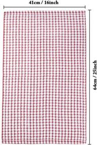 img 3 attached to LAZI Kitchen Dish Towels: Bulk Cotton Kitchen Towels, 16x25 Inches, 6 Pack Dish Cloths for Drying Dishes, Clothes, and More!